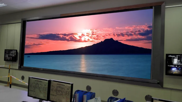 Command center project with high definition fine pitch LED display wall