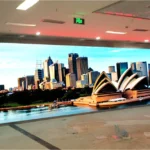 Large indoor fine pitch LED display wall for premium visual presentation