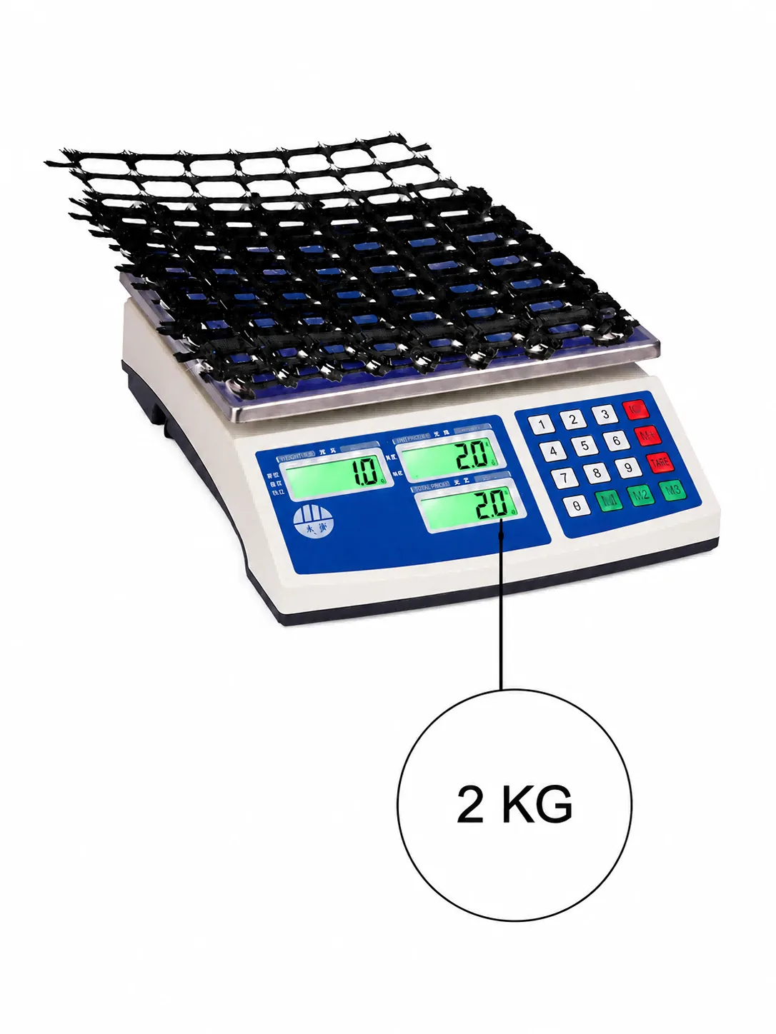 Lightweight LED mesh being easily carried by one person