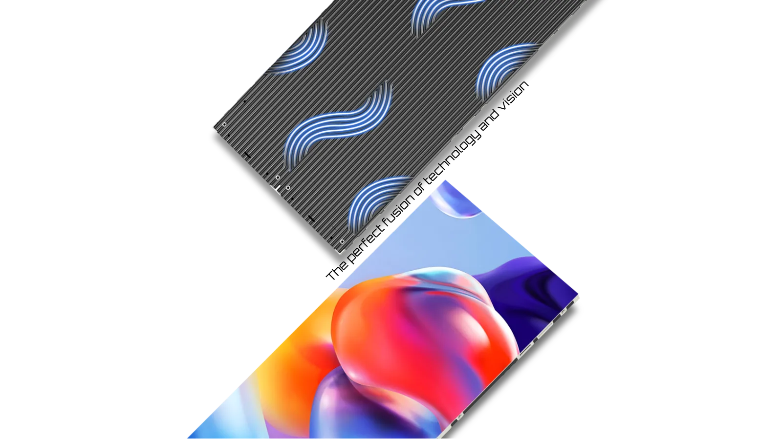 Matrix Series LED cabinet semicircle appearance design for indoor fixed display